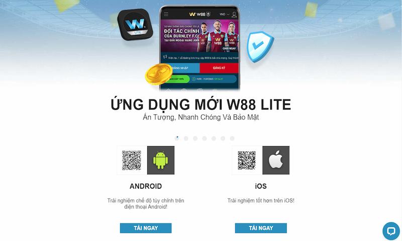 Tải app W88 cho các hệ điều hành đơn giản và tiện lợi cho android.